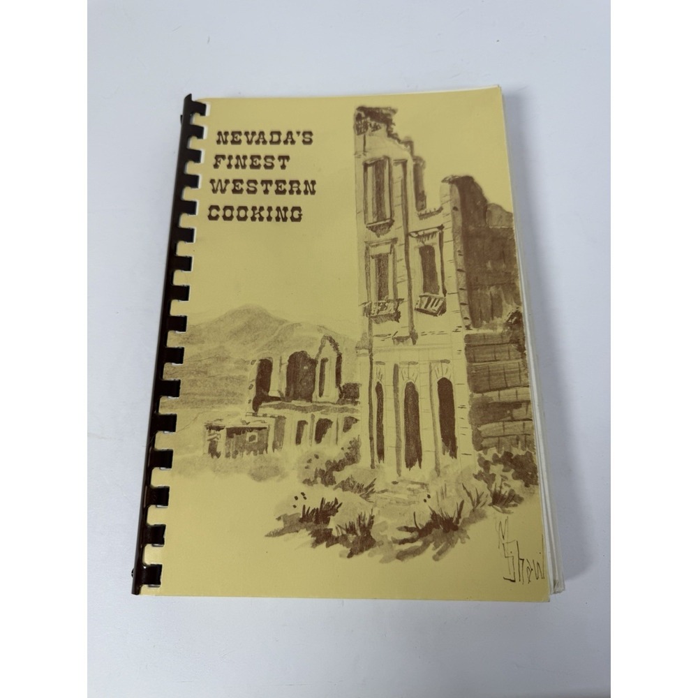 1983‎ Nevada's Finest Western Cooking Cookbook Women's Club Spiral Vintage